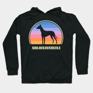 Xoloitzcuintli Vintage Sunset Dog Hoodie